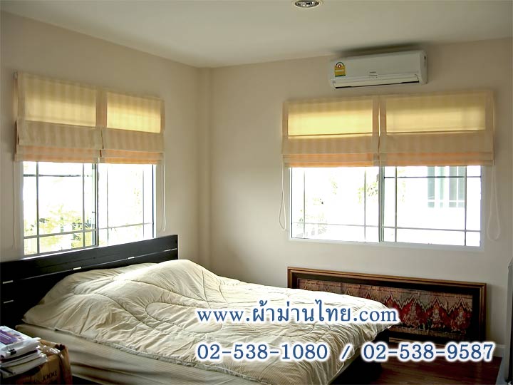 ผ้าม่านแบบพับ ห้องนอน@นันทวัน ศรีนครินทร์ 3215